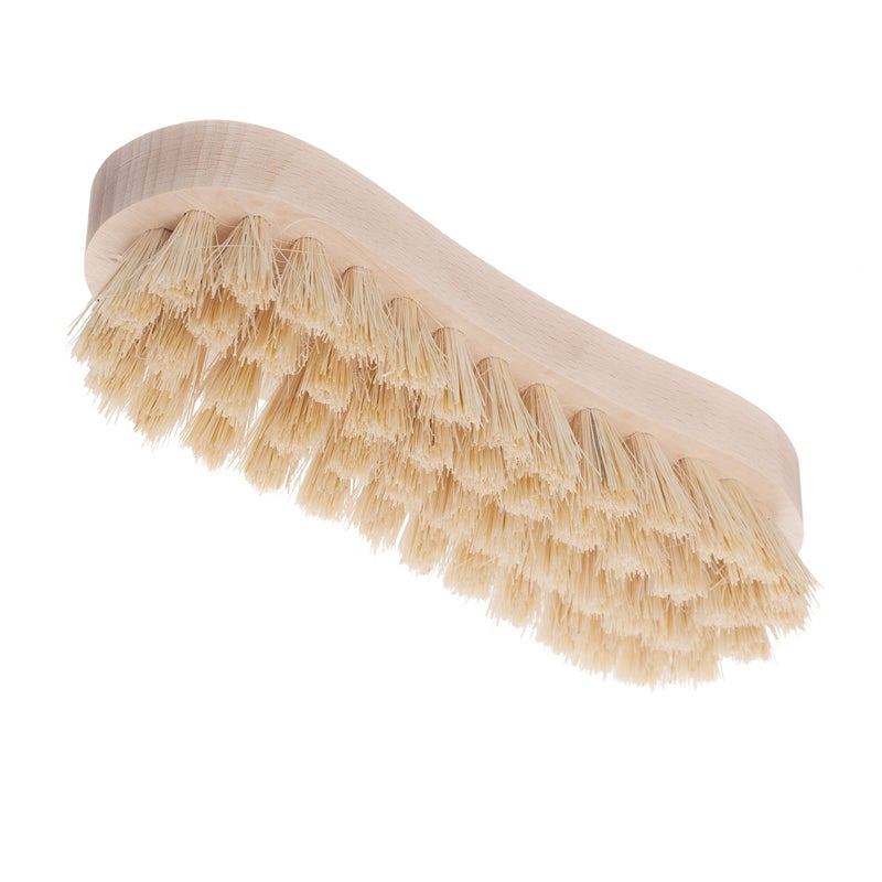 REDECKER Tampico Fiber Wooden Scrub Brush with Untreated Beechwood Handle, 6-1/2 inches Natural Bristles are Heat-Resistant and Retain Shape - Wooden Scrub Brushes for Cleaning - Image 2